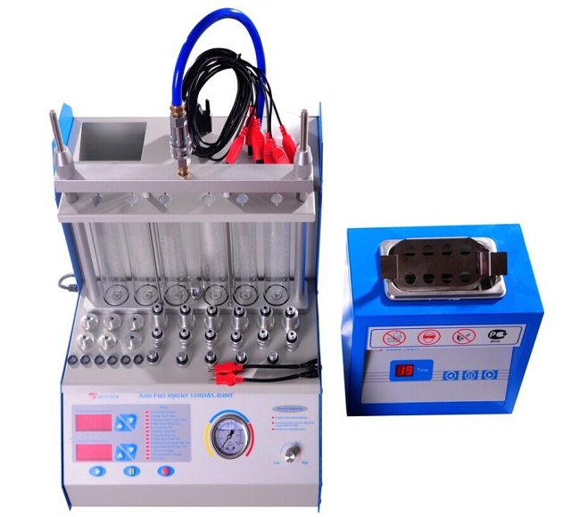 6 cylinders fuel injector cleaning machine