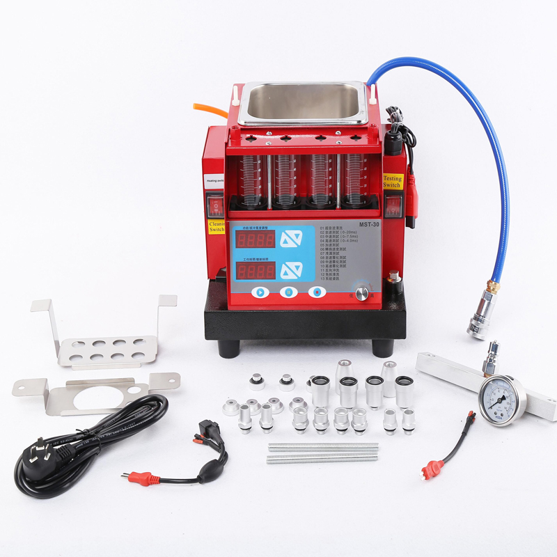4 Cylinder Auto Ultrasonic cleaning Machine Fuel Injector tester and Cleaner for Motorcycle and Gasoline Car110V/220V