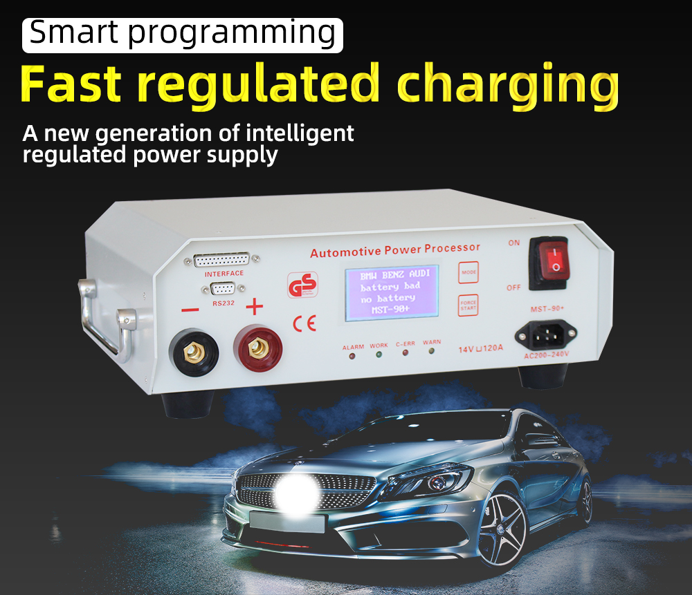 Latest Intelligent Charger MST-90 14V 120A Automotive Programming Dedicated Power ECU Programming Voltage Stabilizer Regulator